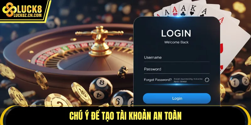Chú ý để tạo tài khoản an toàn